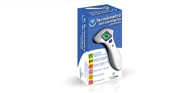 Box packaging design for family thermometer