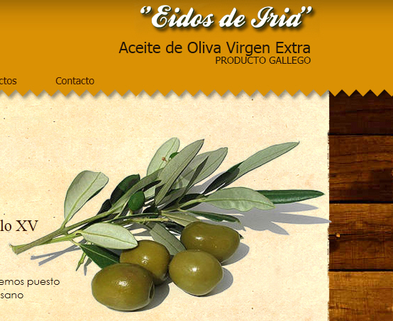 Trabajos de maquetación y diseño página web para fabricantes exportadores de aceite de oliva virgen extra y productos gourmet diseño web creativo