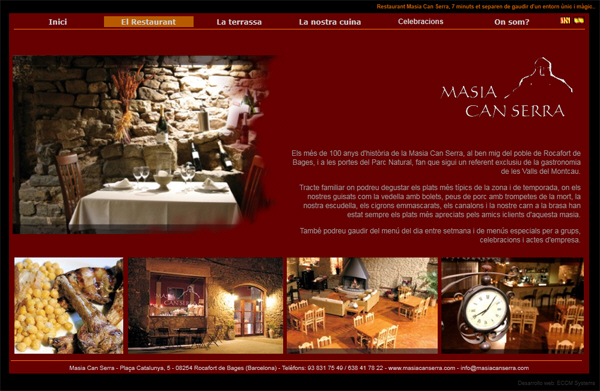Portafolio de trabajos de diseño, creación y programación de páginas web para restaurantes